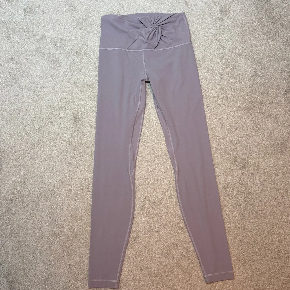 Lululemon Align High-Rise Legging 28" Twist Waist Violet Verbena Nulu Size 6 - Picture 2 of 4
